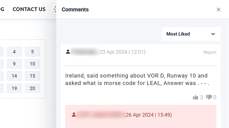 Comments side panel sorted by Most Liked next to a chart question, with commenter names blurred.